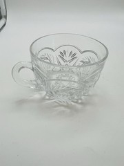 Heisey Pinwheel and Fan Clear Glass Punch Cup Vintage Elegant Replacement