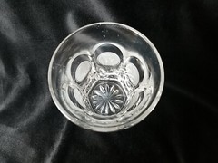 Fostoria Glass Eagle Coin 4.25” TUMBLER Coin Medallions 1887