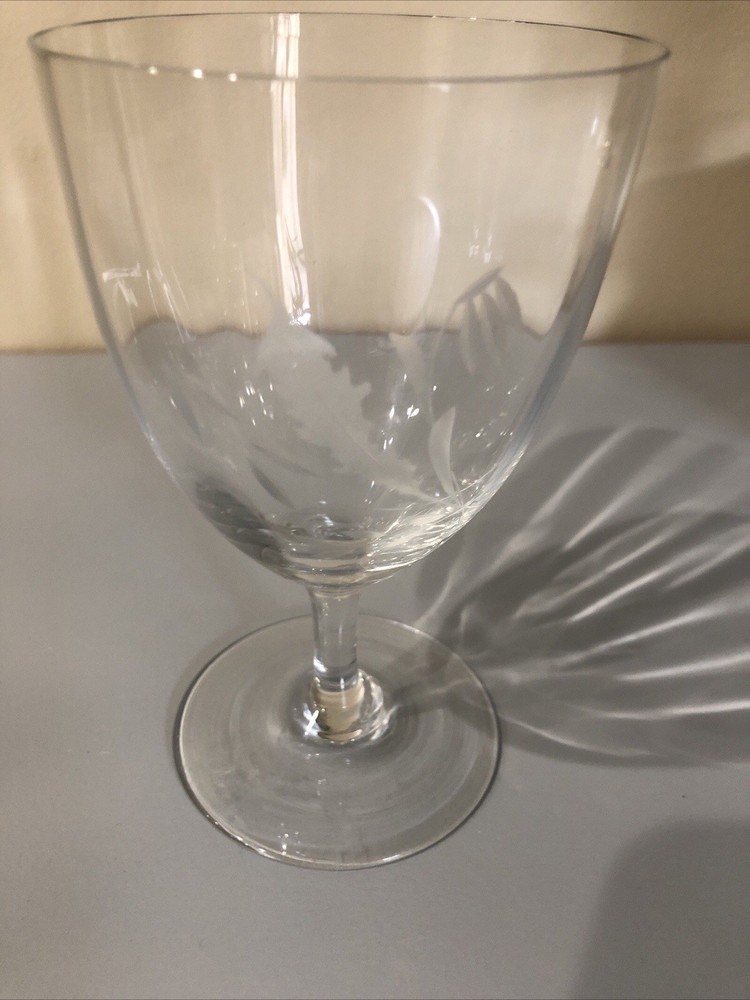 One Vtg Royal Duchess Bavarian Mouth Blown Hand Cut Stemware W Germany WO/Box