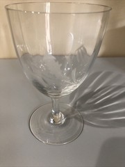 One Vtg Royal Duchess Bavarian Mouth Blown Hand Cut Stemware W Germany WO/Box