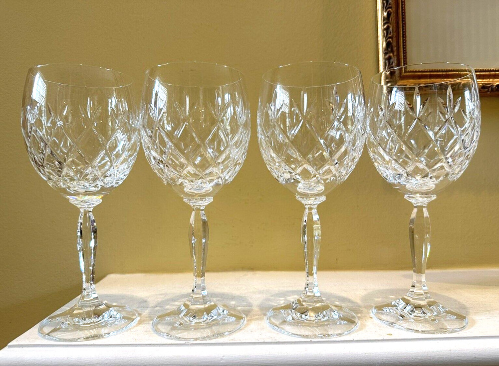 4 Schott-Zwiesel WESSEX Pattern Water Goblets 7 5/8″ Never Used Mint