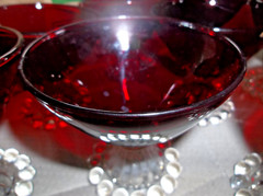 Set of 8 Anchor Hocking Royal Ruby Berwick Boopie Cocktail Glasses 3 1/2 oz