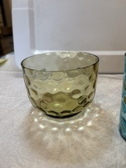VTG Depression Glass Lot Of 6 Inverted Thumbprint Multicolored