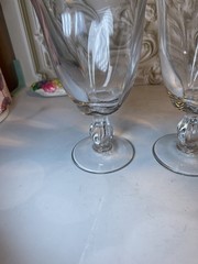 Duncan Miller Canterbury Vintage Set of 3 Goblets 9 oz 6″ Tall Clear Glasses