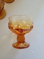 Vintage Lot of 5 Franciscan Tiffin Cabaret Persimmon Sherbet/ Dessert Bowls 4.5”