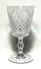 HAWAKES ~ Elegant Cut Crystal 8 oz. WATER GOBLET (Strawberry Diamond Fan) ~ USA