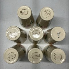 Franciscan Desert Rose Tumbler Cups Set Of 8 Ceramic Drinking Glass 5.25” Tall