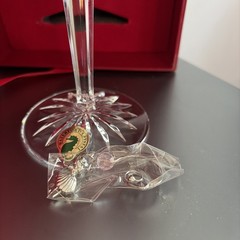 Waterford 12 Days of Christmas LE 9 Ladies Dancing Crystal Champagne Flute/charm