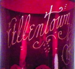 Allentown Fair 1916 Tumbler Ruby Stained Button Arches Duncan Miller LMS EAPG