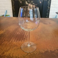 Vintage 90s Textured Wine Glass