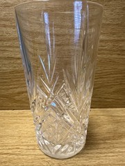 1 Cristal D’Arques Durand Masquerade Pattern Crystal Flat Tumbler Discontinued