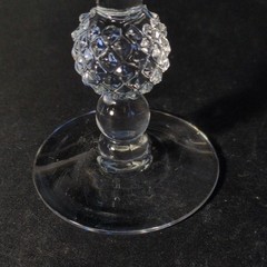 MORGANTOWN GOLF BALL STIEGLE GREEN CHAMPAGNE GLASS, 5″, 5 1/2 Oz, USA