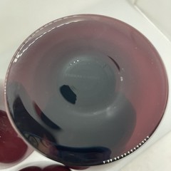 Thomas O’Brien Art Glass Purple Amethyst Goblets Set of 4