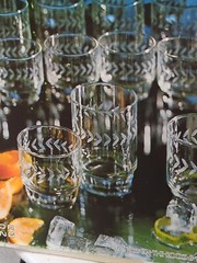 Vtg Winchester Crystal Drinking Glasses Anchor Hocking Laurel 15oz Ice Tea NOS