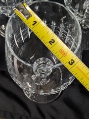 Set of 5 BELFAST BOHEMIAN Fine Lead Crystal Wine Glasses Vintage EUC