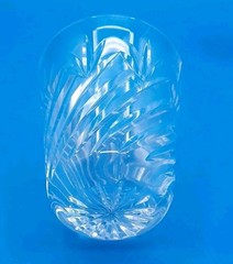 3 Rare Waterford Wat77 4″ Old Fashioned Whiskey Glasses Clear Diagonal Fan Cuts
