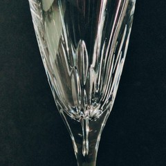LENOX FIRELIGHT PLATINUM CHAMPAGNE TOASTING FLUTE, Lead Crystal, 9 3/8″, 8oz
