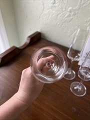 Champagne Flute Set of 6, Clear Crystal, Crystal Bohemia Glasses