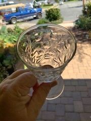 Set of 4 Lot VINTAGE ROCK SHARPE «CHERIE» CUT CRYSTAL LIQUOR CORDIAL 3 oz. 5” 