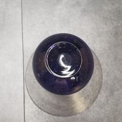 Hand Blown Glass Bubble Ball Cocktail Martini Glass