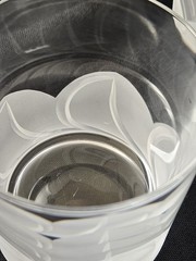 4 Cristal D’Arques J G Durand FLORENCE Frosted Old Fashioned Glasses France