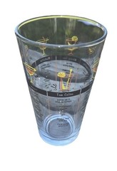 Libbey Barware Cocktail Mixed Drink Recipe Glass Bartender Ware Barware VTG 4 PC