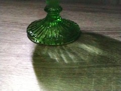 Vintage Anchor Hocking Emerald Green Goblet/Compote. Excellent Condition.