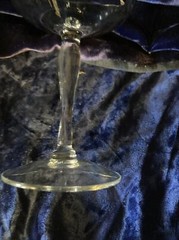 7 6oz Glass Stemmed Champagne Glasses Panel Design