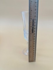 (1) CRISTAL D’ARQUES Champagne Flute – MASQUERADE – 7 3/4″ tall – elegant stem