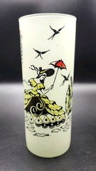 Vintage 1950’s era Frosted Glass SOUTHERN BELLE Tumbler