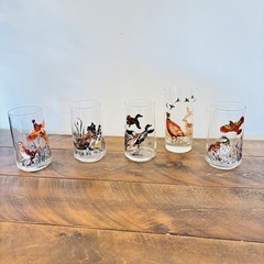 5 Game Bird Glasses Pheasants Quail Ducks
