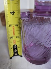 Cristal d’Arques Alexandrite Neodymium Color Changing Swirl Tumbler Set of Seven