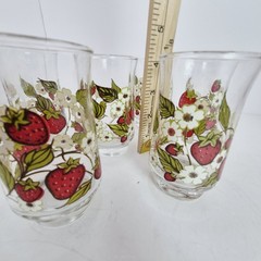 Anchor Hocking Berry Patch Triguba juice glasses 6 Pc Set