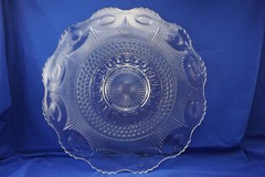 Tiffin Bullseye / US Glass Manhattan Torte Plate, Punch Bowl Underplate 22 (S33)