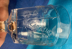 c.1875 100 YEAR CENTENIAL Adams Glass «LIBERTY BELL» Goblet 6 1/8″ 4th of JULY