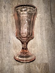 Indiana Glass «Recollection» pink water goblet