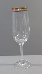 Versailles Crystal Stemware Champagne Flute with Gold Trim on Rim – Italy
