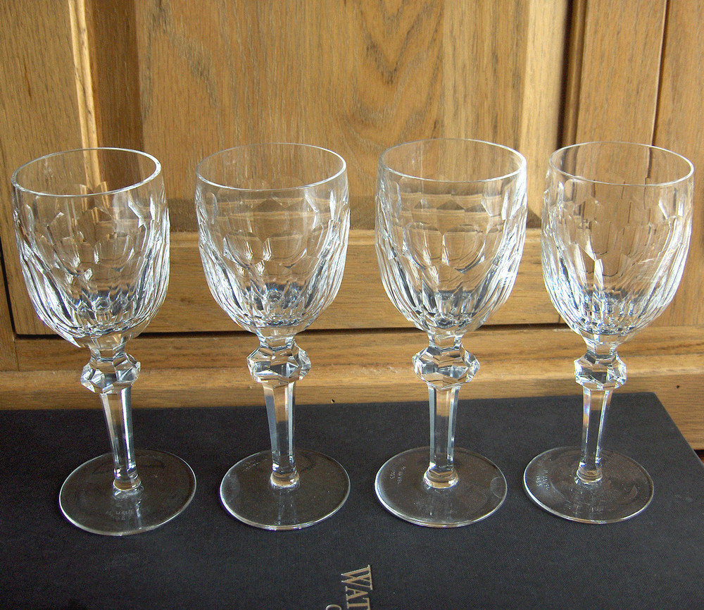 Waterford Curraghmore four claret wines~signed M Havel~Gothic mark~Ireland-NR