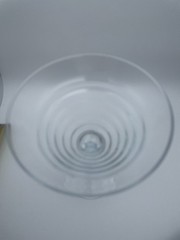 Crate & Barrel Crystal Rhythm Pattern Martini Glass 7″ x 4 3/8″ 10oz Retired B94