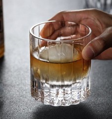 Heavy Base Whiskey Glasses Crystal Old Fashioned Bourbon Scotch Liquor 8oz
