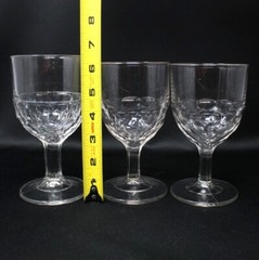 9 RANDOM ANTIQUE TO VINTAGE GOBLETS EAPG TO MID CENTURY #6