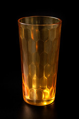 Jeannette Hex Optic Honeycomb Gold Iced Tea Glasses 6.375” – Set of 4