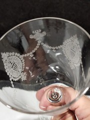 (1) MORGANTOWN CRYSTAL ADAM ETCH 730 STEM WATER GOBLET 6 1/8″ REPLACEMENT