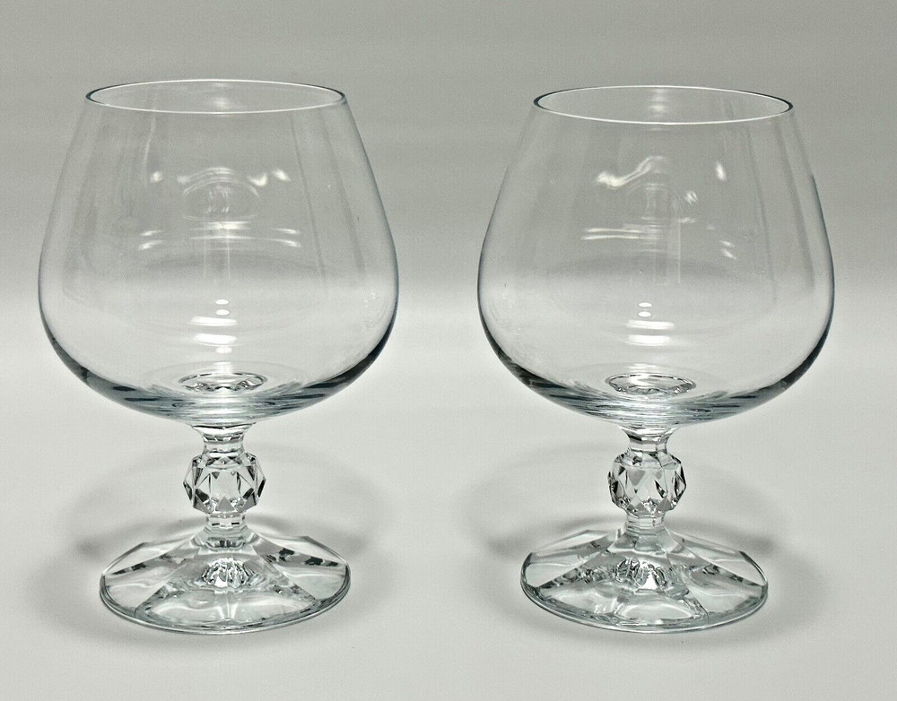 Vintage Brandy Glass Claudia by Import Assoc made in Poland Set of 2