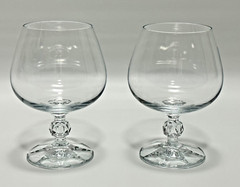 Vintage Brandy Glass Claudia by Import Assoc made in Poland Set of 2
