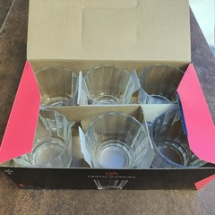 Cristal d’Arques Tumblers – Box of six 10 3/4 oz Glasses Paris France