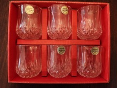 J.G. Durand Longchamp Cristal d’Arques 2 oz Crystal Set of 6 Shot Glasses