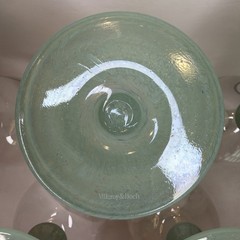 (6) Vintage Isabelle Green Iced Tea Goblets Glasses VILLEROY & BOCH Jade Stamped