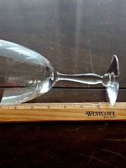 Tiffin Franciscan Skylark Water Goblet Glass etched Crystal Barware MCM