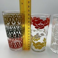 VTG Drinking Glasses MCM Lot of 3 Federal Bartlett Collins Continental Can RETRO